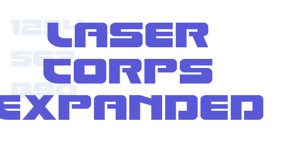 Laser Corps Expanded font free