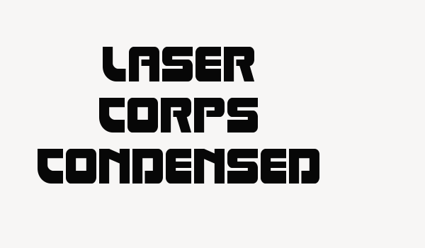 Laser Corps Condensed Font