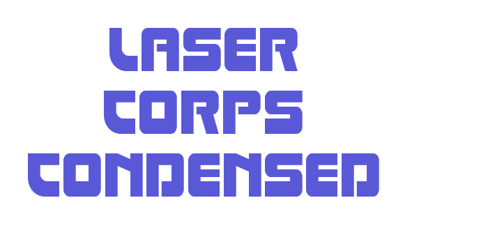 Laser Corps Condensed Font