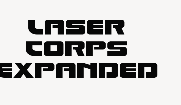 Laser Corps Expanded Font