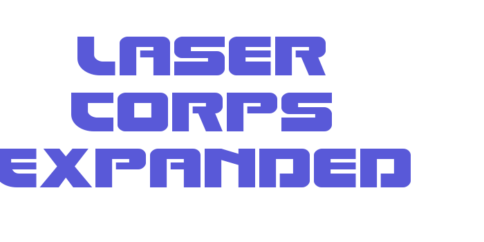 Laser Corps Expanded Font Download