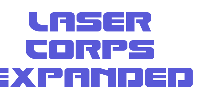 Laser Corps Expanded Font