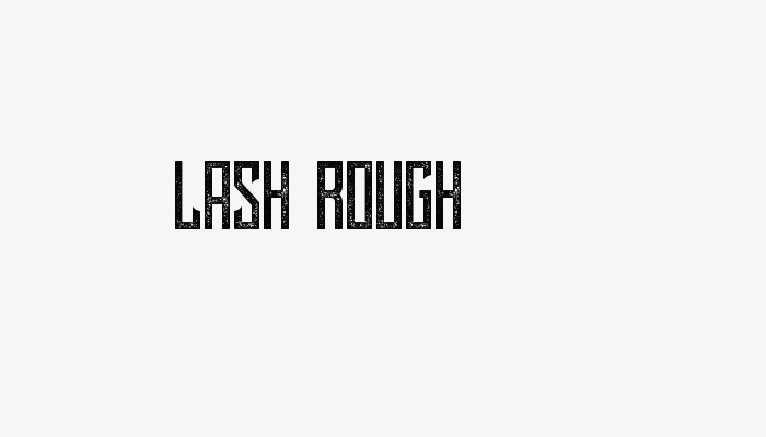 Lash Rough font download