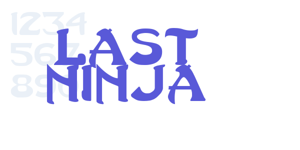 Last Ninja font free