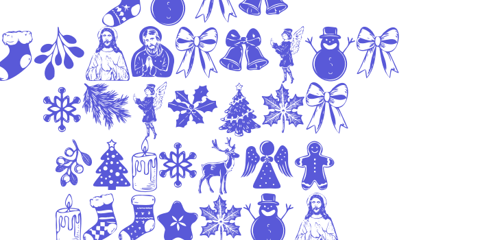 Last Christmas Symbols PERSONA Regular Font Download