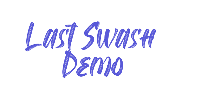 Last Swash Demo Font