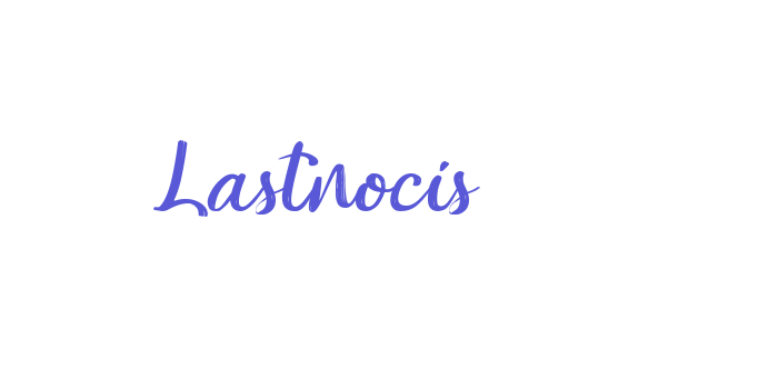 Lastnocis Font Download