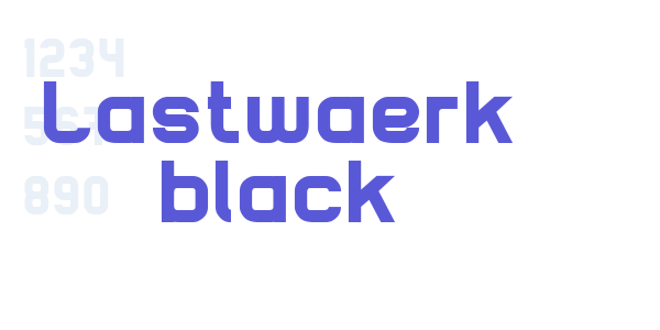 Lastwaerk black font free