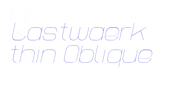 Lastwaerk thin Oblique font free