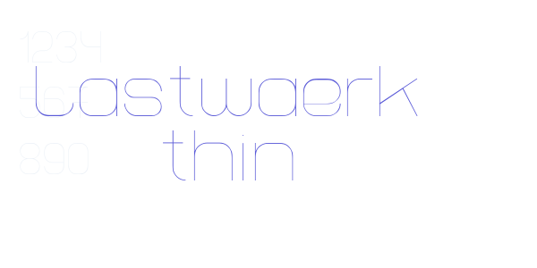 Lastwaerk thin font free