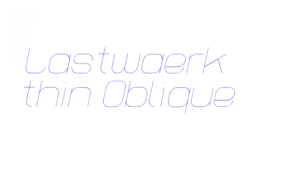 Lastwaerk thin Oblique-font-download