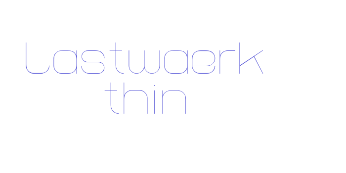 Lastwaerk thin Font Download