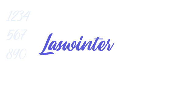 Laswinter font free