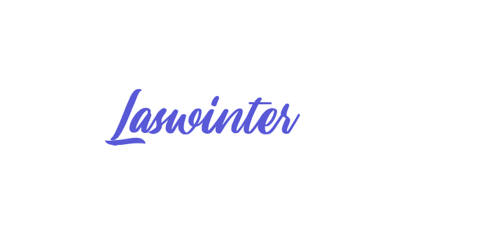 Laswinter Font Download