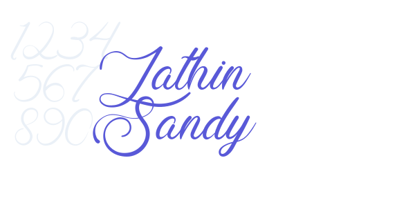 Lathin Sandy font free