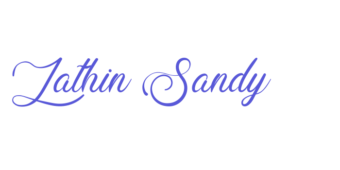 Lathin Sandy Font Download