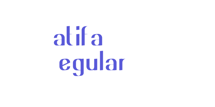 Latifa DEMO Regular Font Download