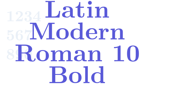 Latin Modern Roman 10 Bold font free