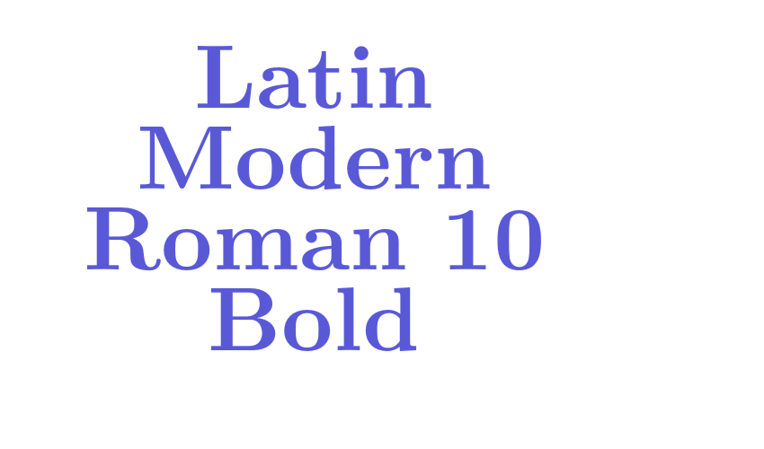 Latin Modern Roman 10 Bold Font Download