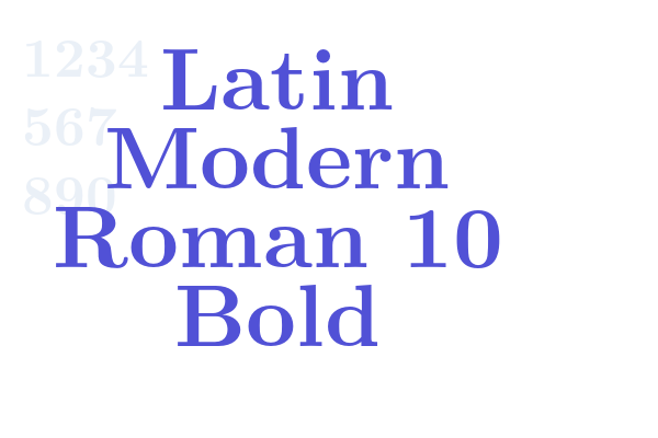 Latin Modern Roman 10 Bold
