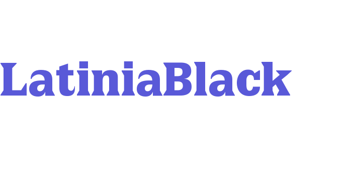 LatiniaBlack Font Download