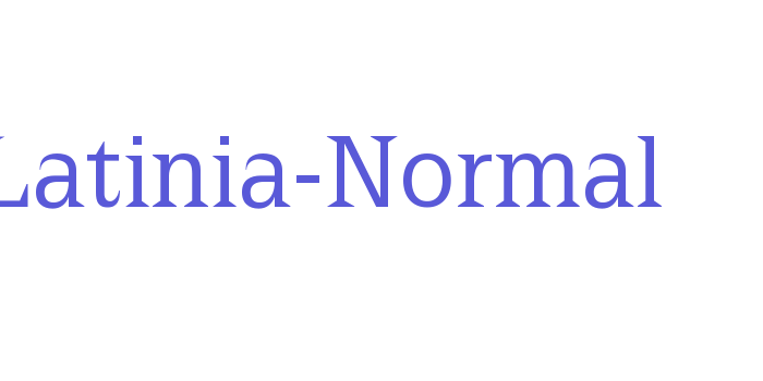 Latinia-Normal Font Download