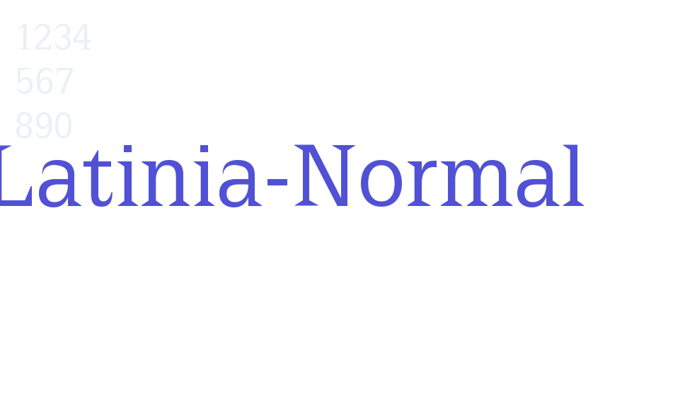 Latinia-Normal-font-download