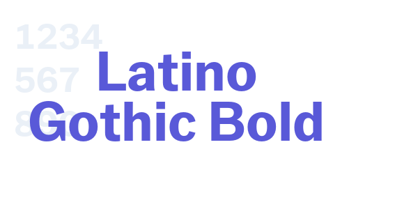 Latino Gothic Bold font free