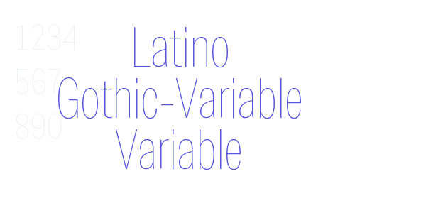 Latino Gothic-Variable Variable font free