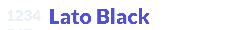 Lato Black-font