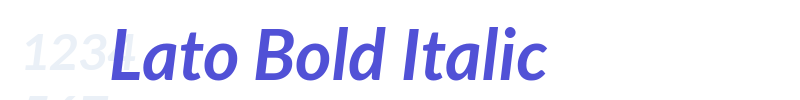 Lato Bold Italic-font
