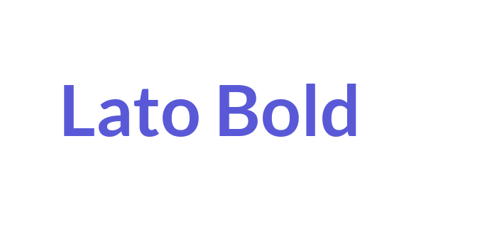 Lato Bold Font