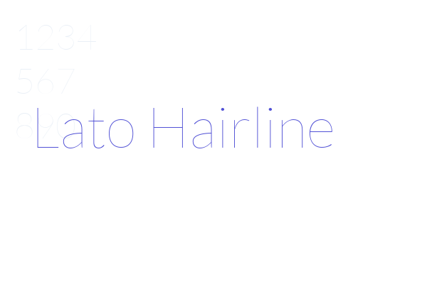 Lato Hairline Font Download