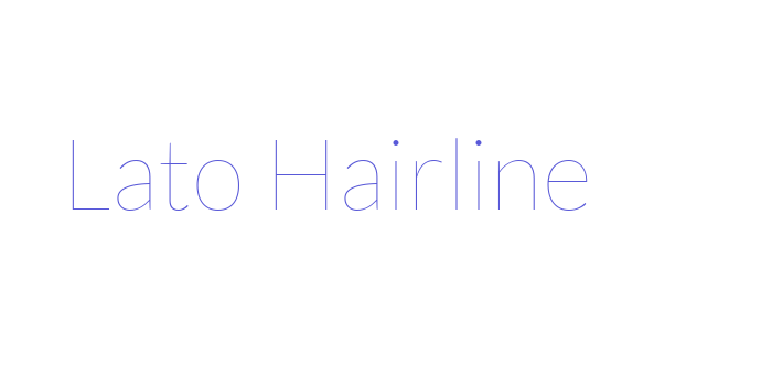 Lato Hairline Font Download