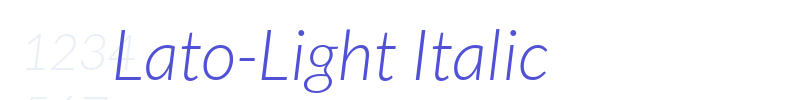 Lato-Light Italic-font
