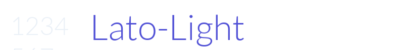 Lato-Light-font