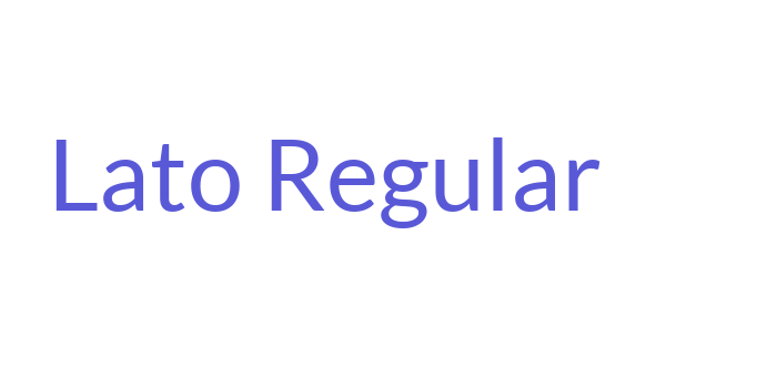 Lato Regular Font Download