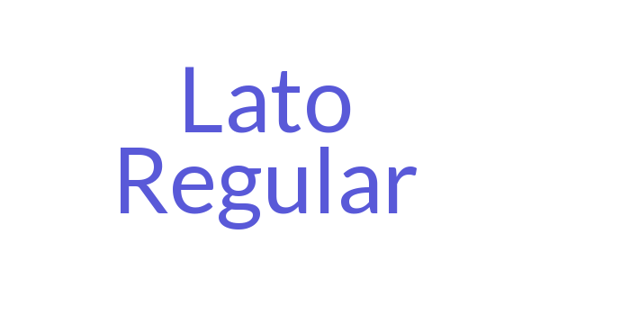 Lato Regular Font