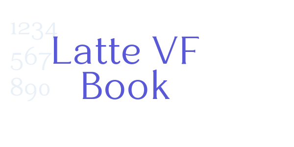 Latte VF Book font free