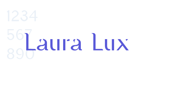 Laura Lux font