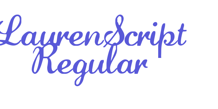 LaurenScript Regular Font