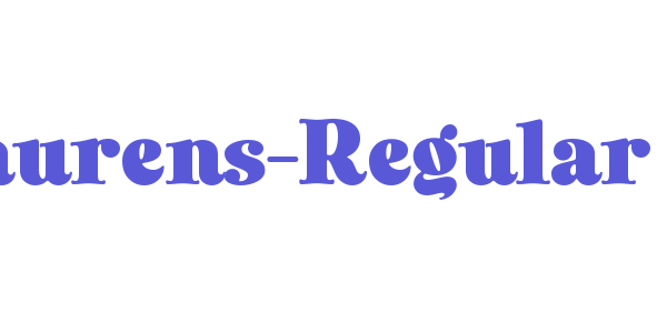 Laurens-Regular font free