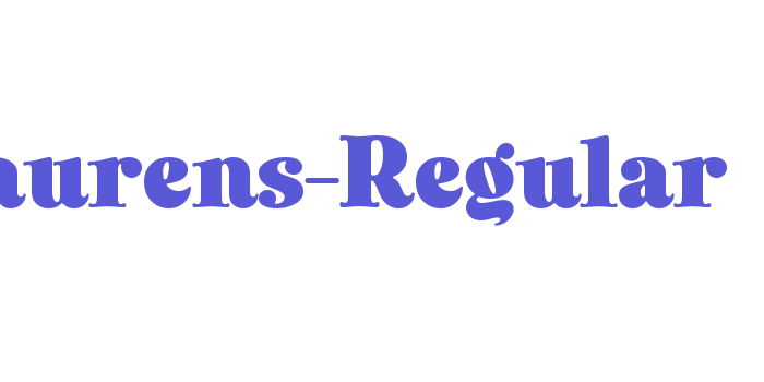 Laurens-Regular Font Download