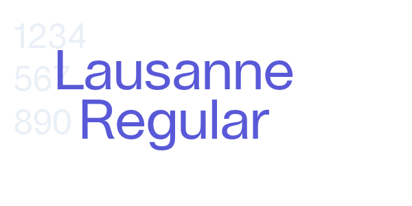 Lausanne Regular font free