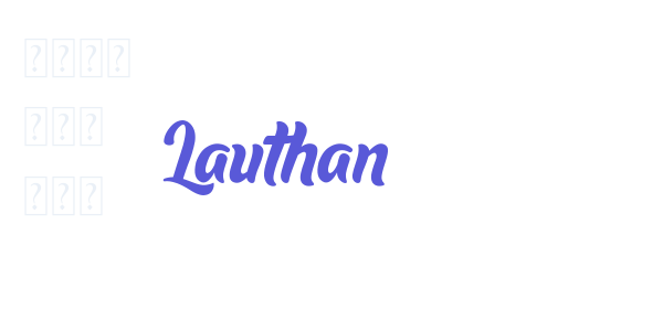 Lauthan font free