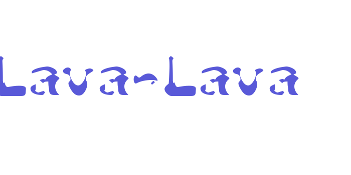 Lava-Lava Font