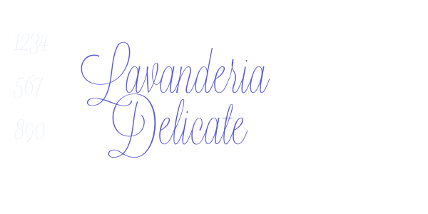 Lavanderia Delicate font free