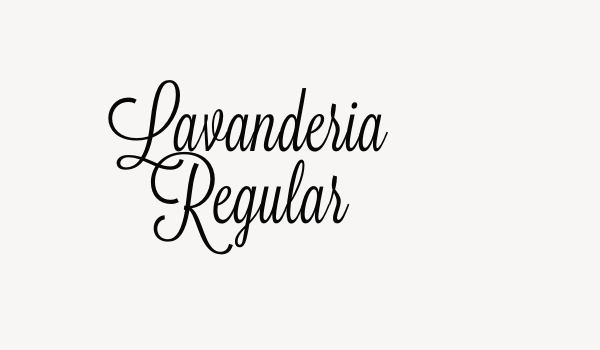 Lavanderia Regular Font