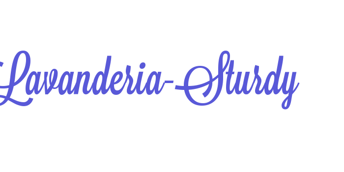 Lavanderia-Sturdy Font