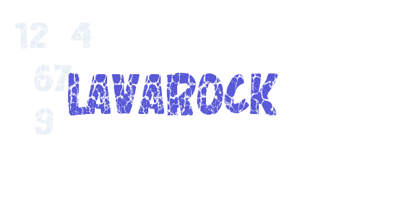 Lavarock font